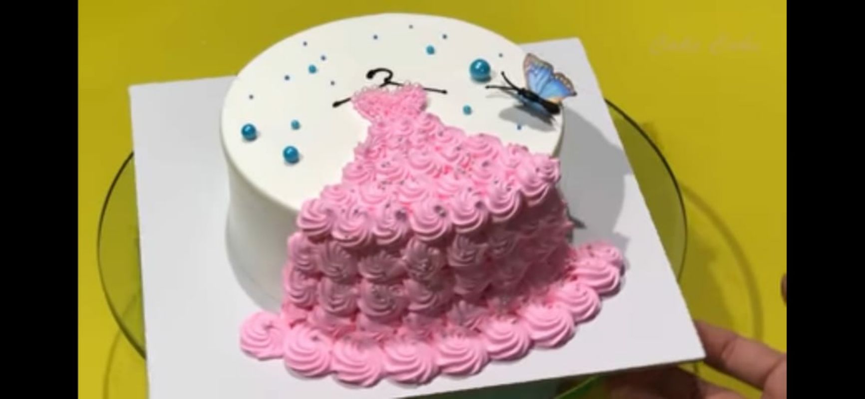 frock cake design | frock cake design for girls | Chocolate cake design |  Doll cake designs, Cake designs for girl, Doll cake tutorial