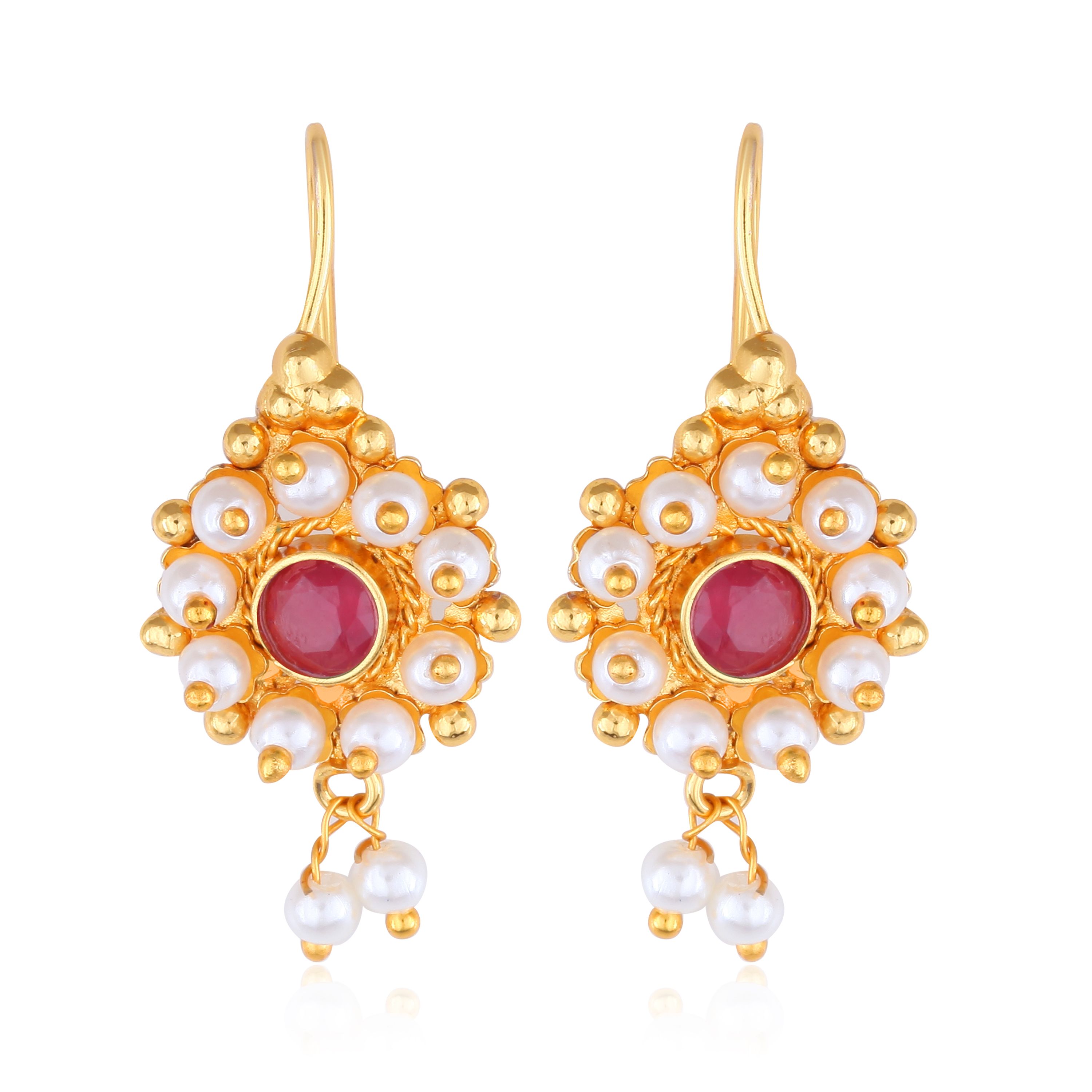 Love for Gold Mini Temple Jhumki Earrings – Curio Cottage