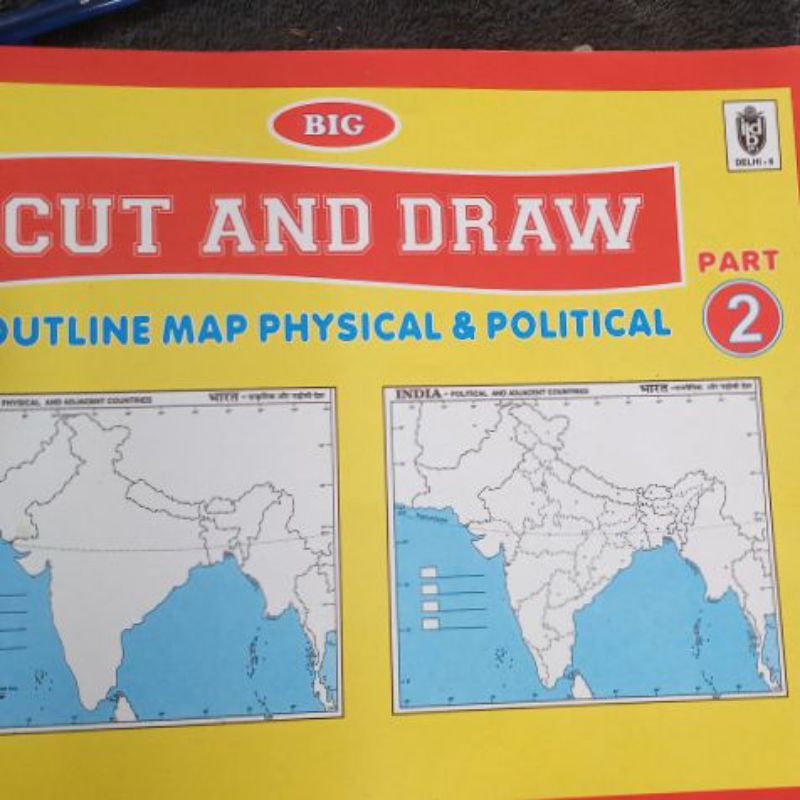 Buy GOWOO India POLITICAL - MAP PRACTICE BOOK, WORLD POLITICAL - MAP  PRACTICE BOOK, BIG CUT & DRAW OUTLINE MAPS POLITICAL & PHYSICAL, Indian  Road Guide & Political Map, World Political Map
