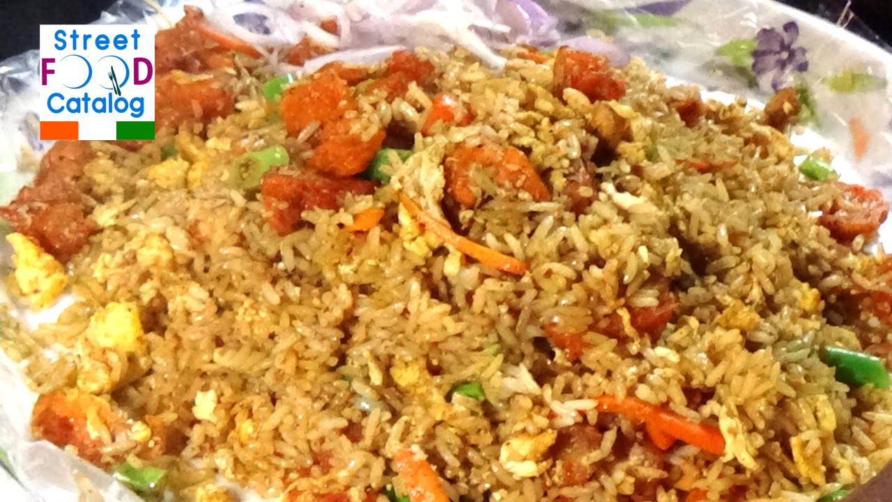 CHICKEN BHURJI RICE - Aroma Dhaba, IIT Bombay