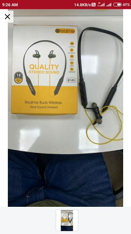 Buy Realme BT- R3 Wireless Bluetooth In The Ear online from Super