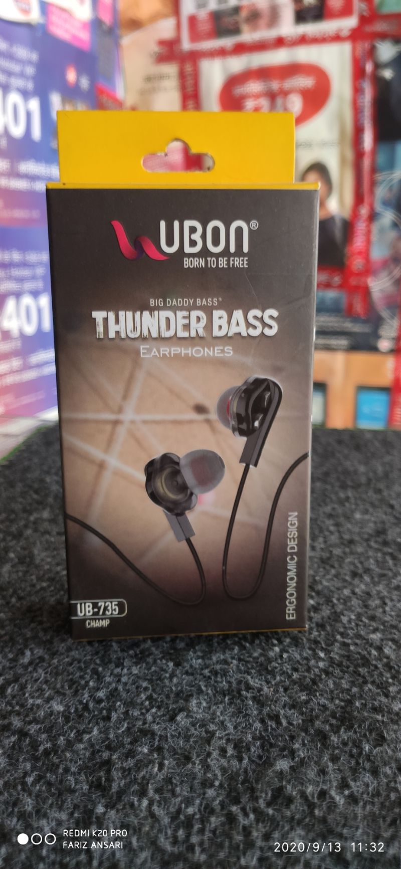 Buy Ubon Earphone Thunder Bass online from Fariz Telecom