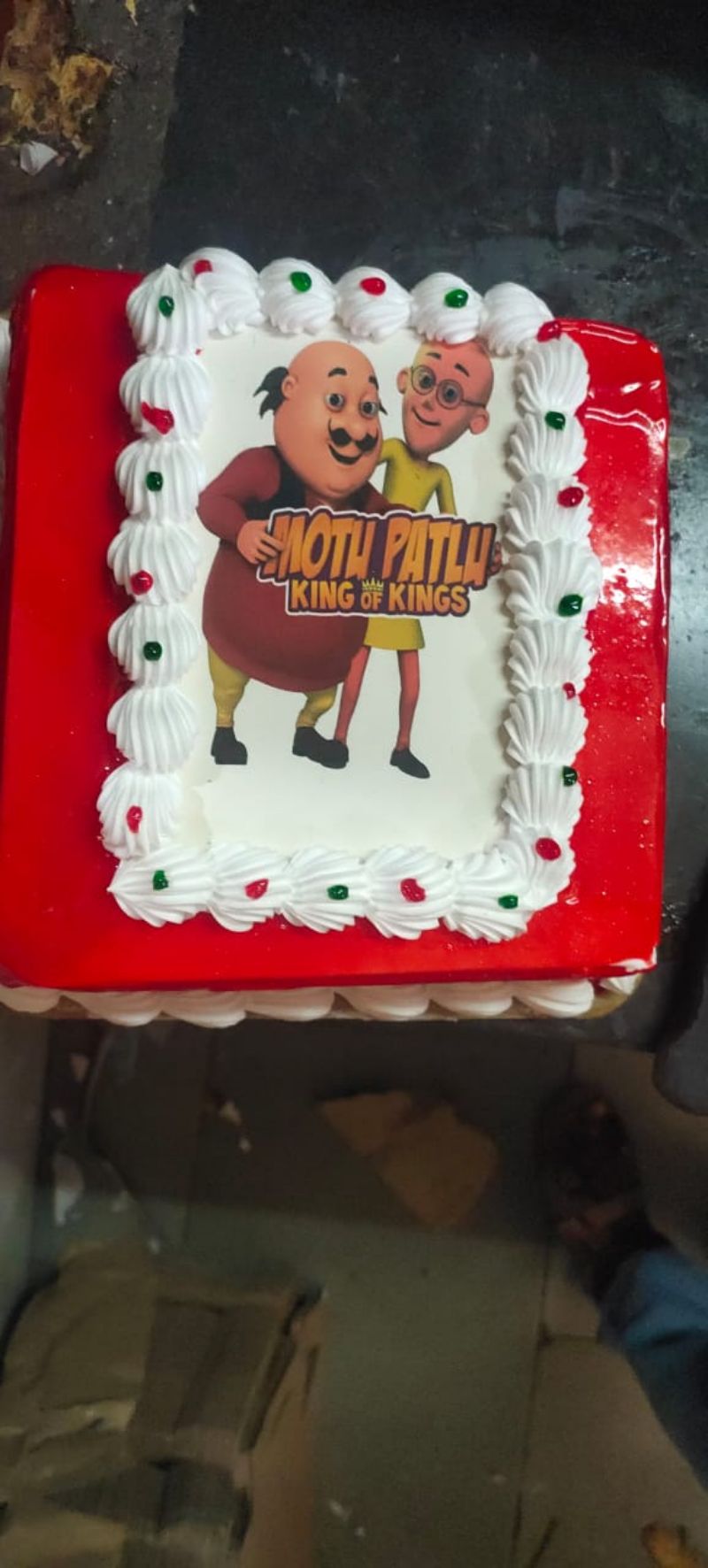 Motu Patlu And Friends Cartoon Surprise Cake