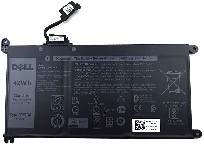 Buy Dell 1V1XH YRDD6 42Wh 3Cell 11.4V Rechargeable Li-ion Original