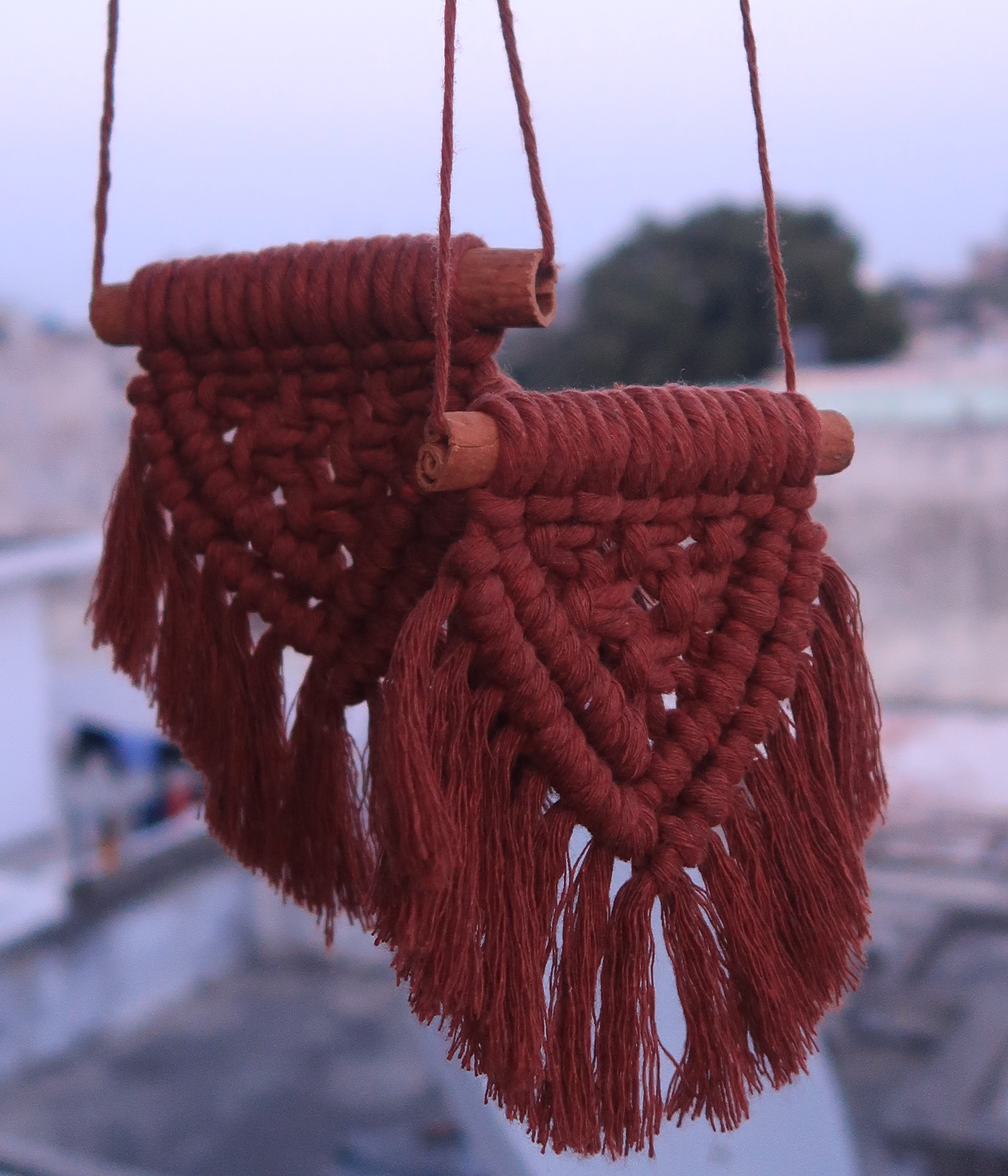 Accessoire de voiture en macramé – MacraTéma