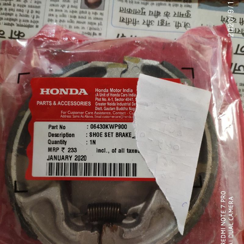 Activa brake sales shoe price