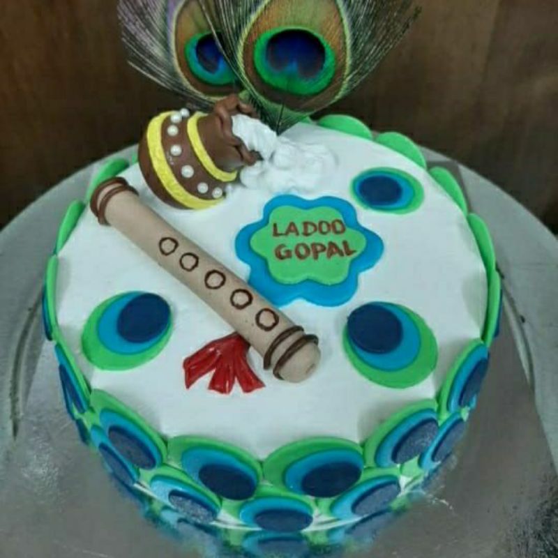 Janmashtami Cake - Black Ocean