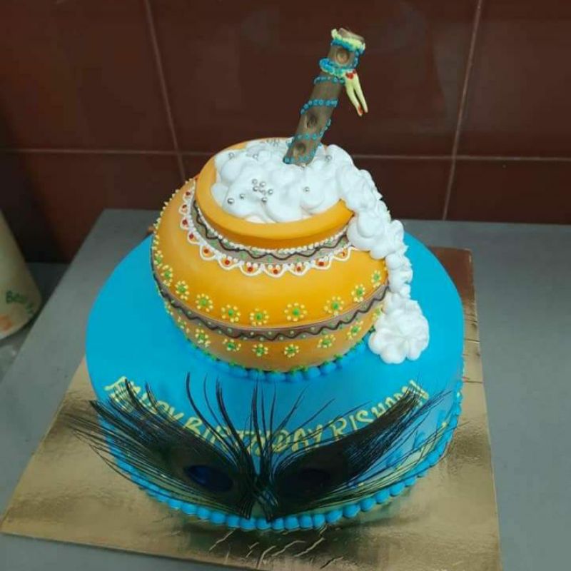 The biggest celebration of the year, 'Jamashtami' is here again! Celebrate  this lively festival with our special Janmashtami Cakes… | Yogurt cake,  Yummy cakes, Cake