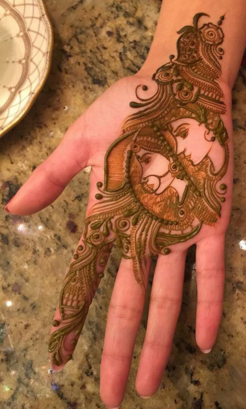 Baby Radha Krishna | Mehndi Design