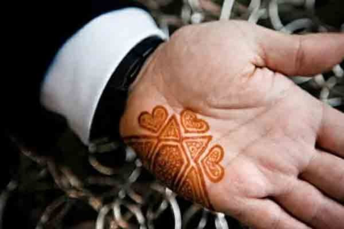 hand palm mehendi henna body art Stock Photo - Alamy