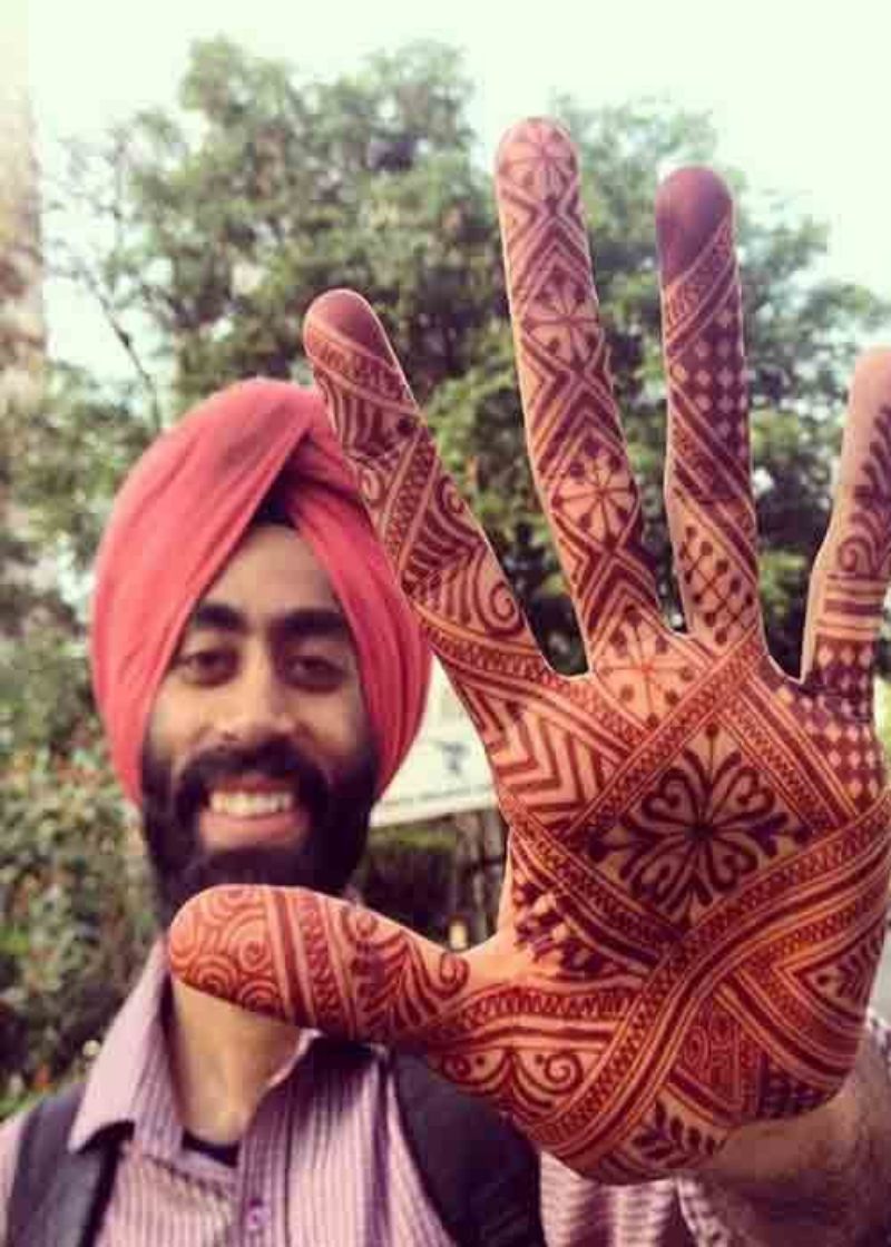 EASY AND BEAUTIFUL MEHNDI DESIGNS FOR MEN AND GROOM#new heena designs for  wedding #men mehndi ideas - YouTube