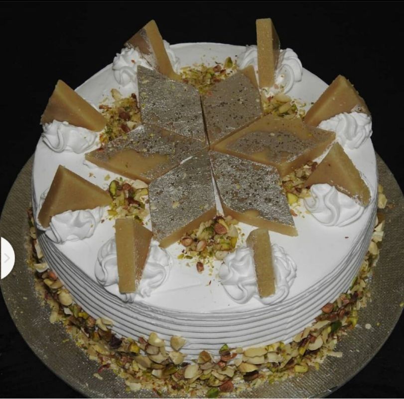 Kaju Katli Cake - Manbhari Cakes
