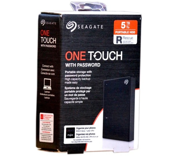 5TB SEAGATE ONE TOUCH 2.5'' PORTABLE HARD DRIVE Black(STKZ5000400