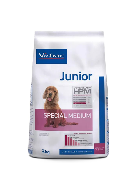Virbac Junior Dog Special Medium 3kg Roms N Raks