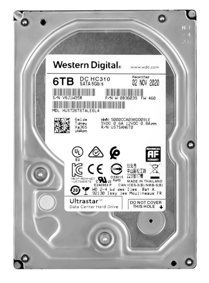 Buy Western Digital 6TB Ultrastar SATA HDD 3.5''(HUS726T6TALE6L4