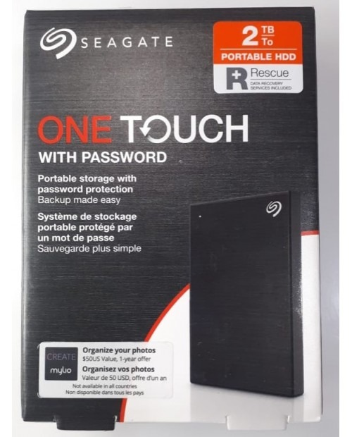 Buy 2TB SEAGATE ONE TOUCH 2.5'' PORTABLE HARD DRIVE Black