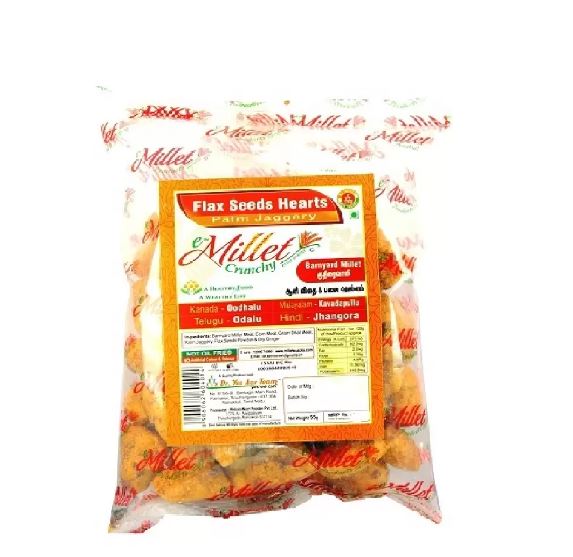 Barnyard Millet Sweet Pops & Flax Seeds Hearts