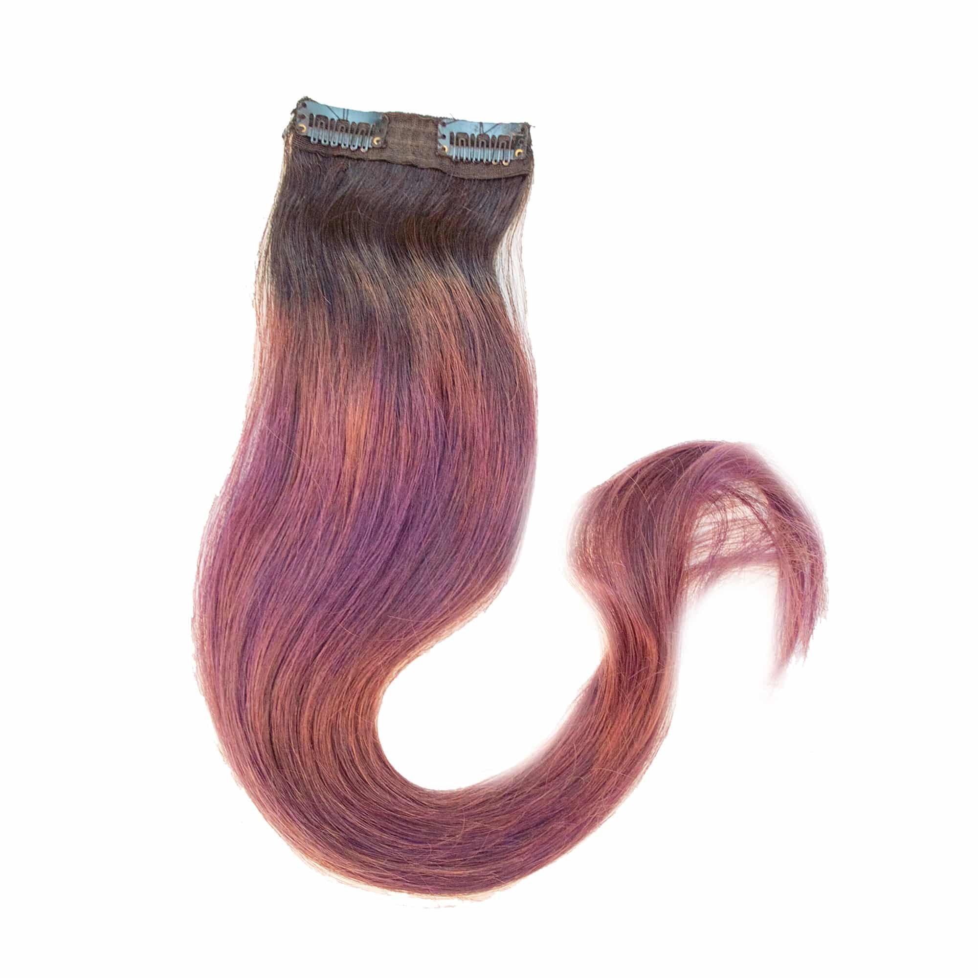Multiple Extention 2-Clip Multi-Color Extensions for Vibrant Hair Highlights