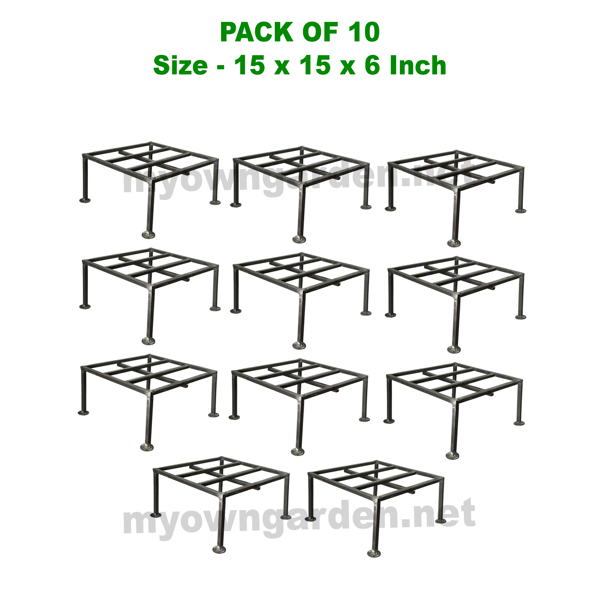 Premium Iron Square Stand 15x15 Inches at MyOwnGarden Chennai