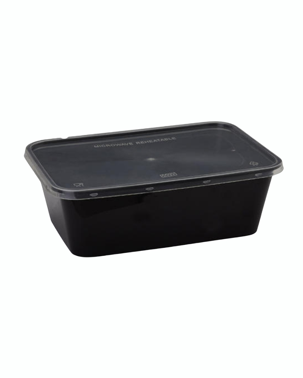 Container Ace ACE RECTANGLE CONTAINER BLACK-16 400ML (PACK OF 50) - Deep Mall