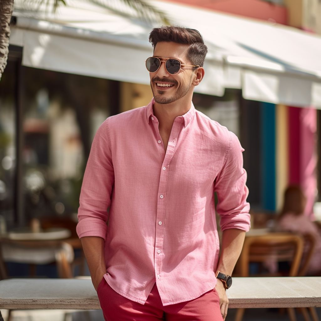 Dusty Pink Oxford Button Down Shirt - Classic & Stylish