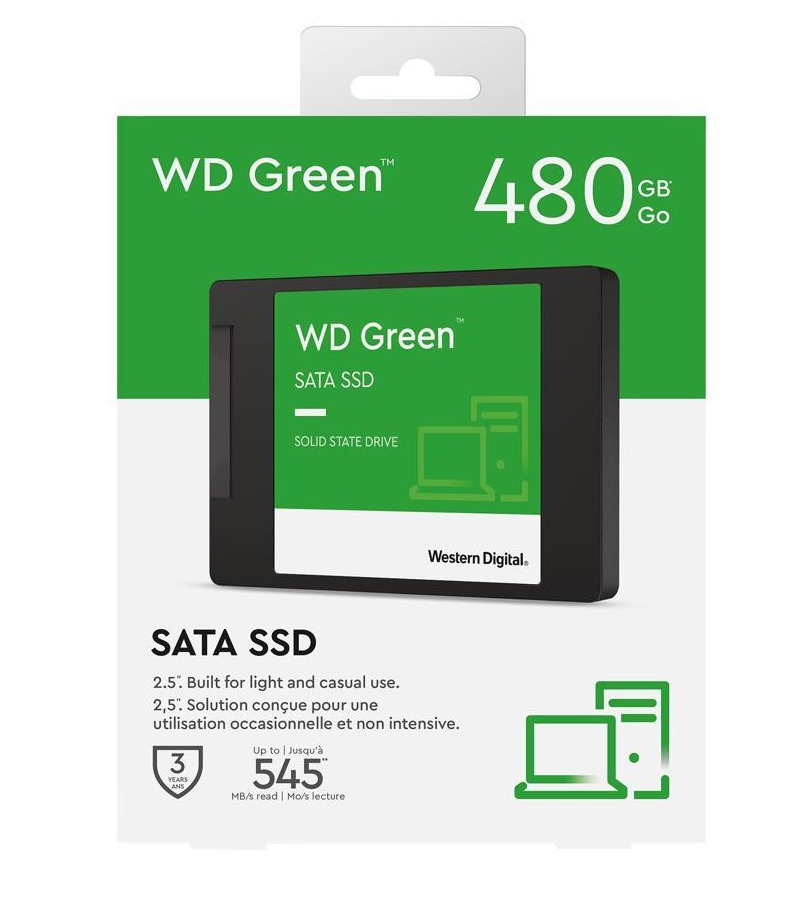 Western Digital 480GB SSD GREEN SATA 2.5'' (WDS480G3G0A-00BJGO
