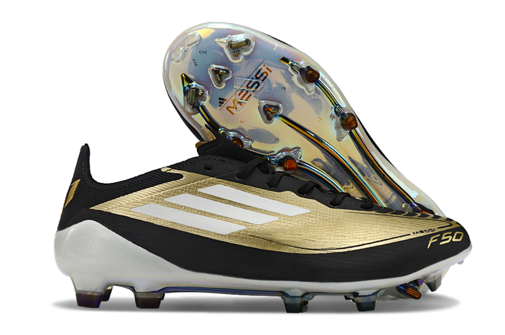 Adidas F50 FG Boot Messi Edition - Gold & Black
