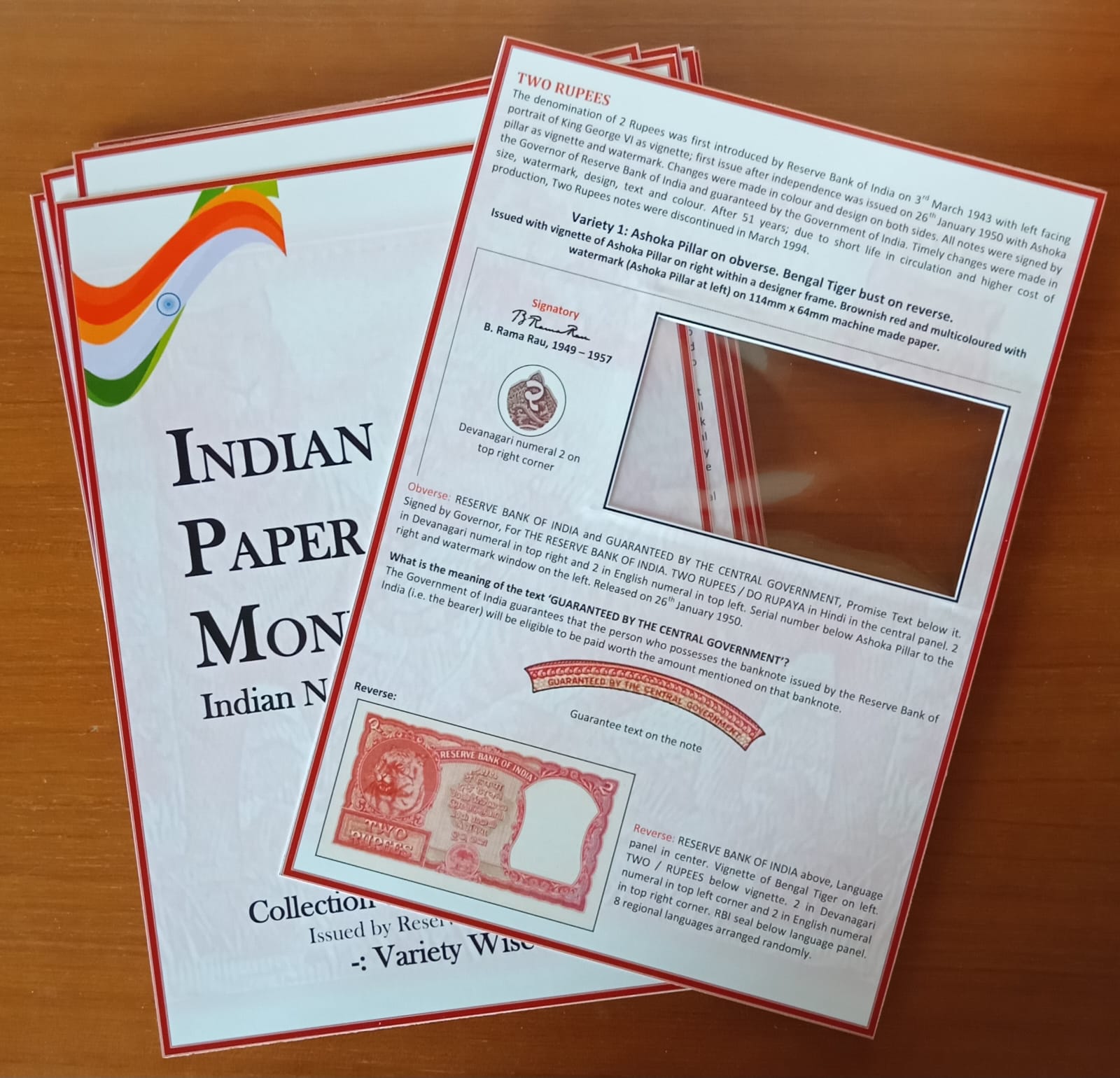 Rupees Note Collection Book Variety Wise Banknote Albums - The Banknote Society