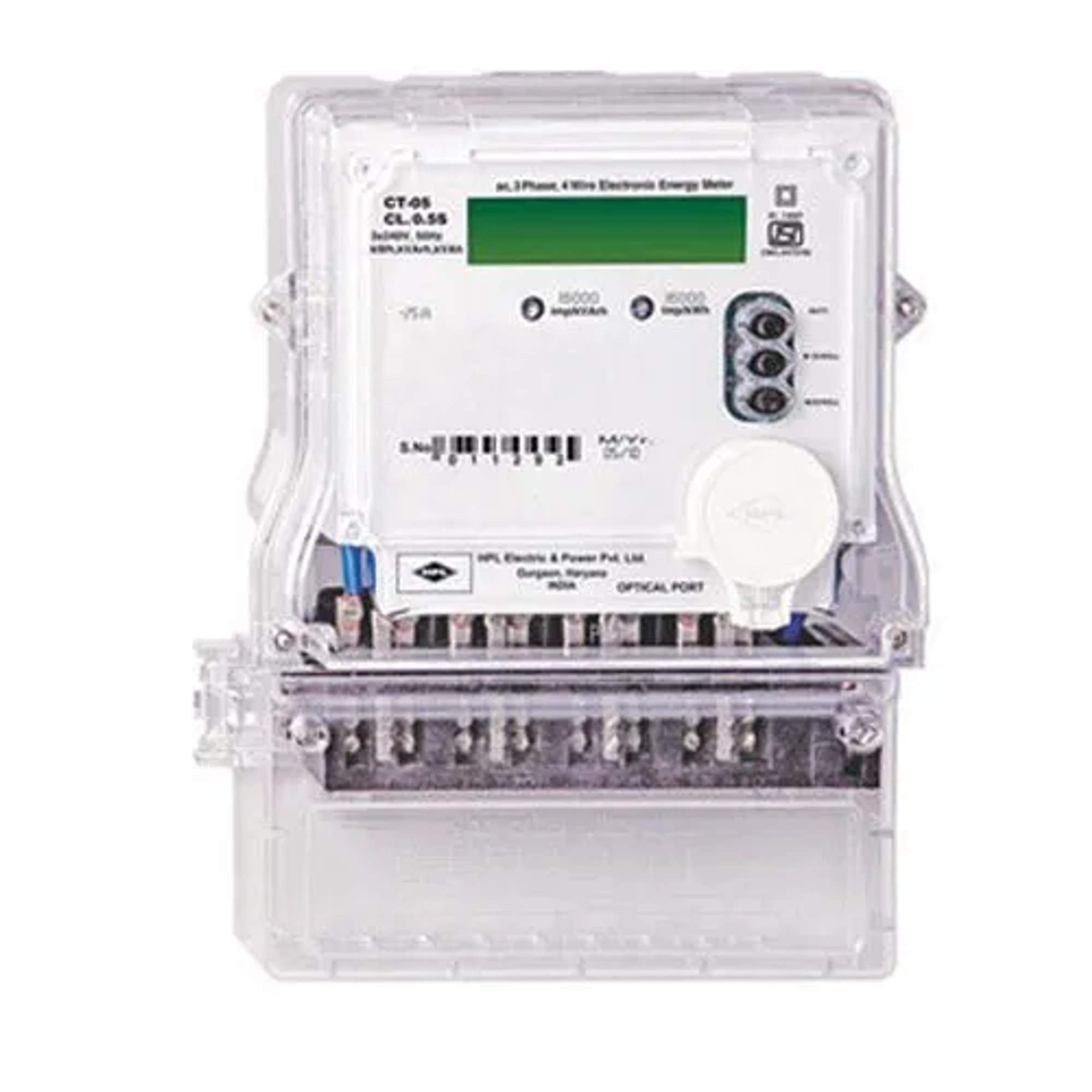 (BESCOM Inspected) HPL Three phase, 4 wire static watthour meter with ...