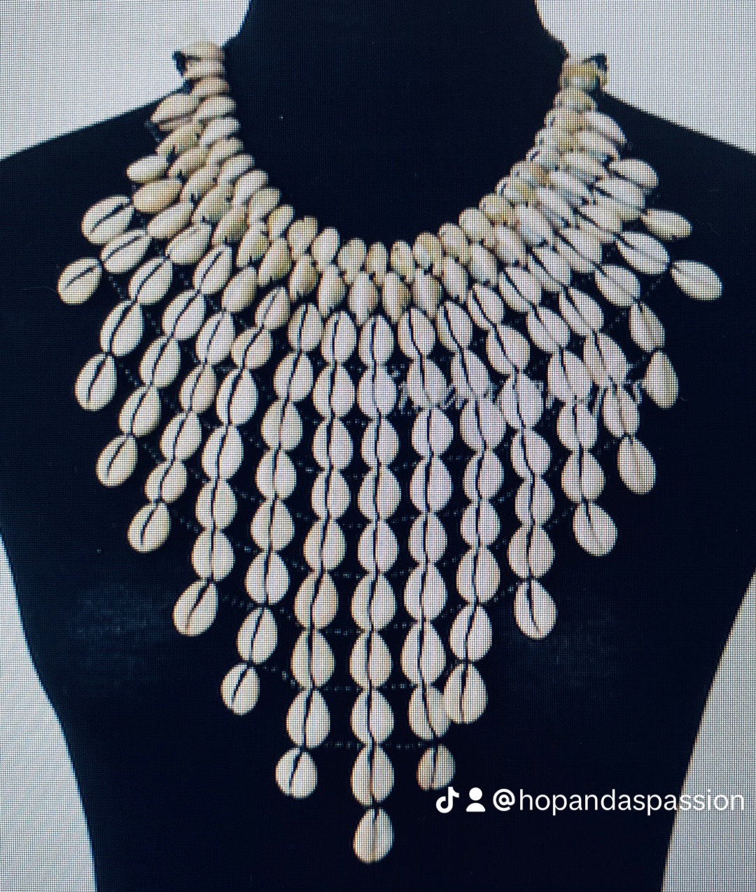 Ethnic Shell Necklace, Sea Shell Beaded Necklace, African Shell ...