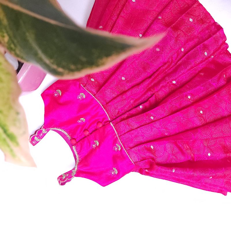 GG Printed Silk Dress Pink Ready To Wear main image 0