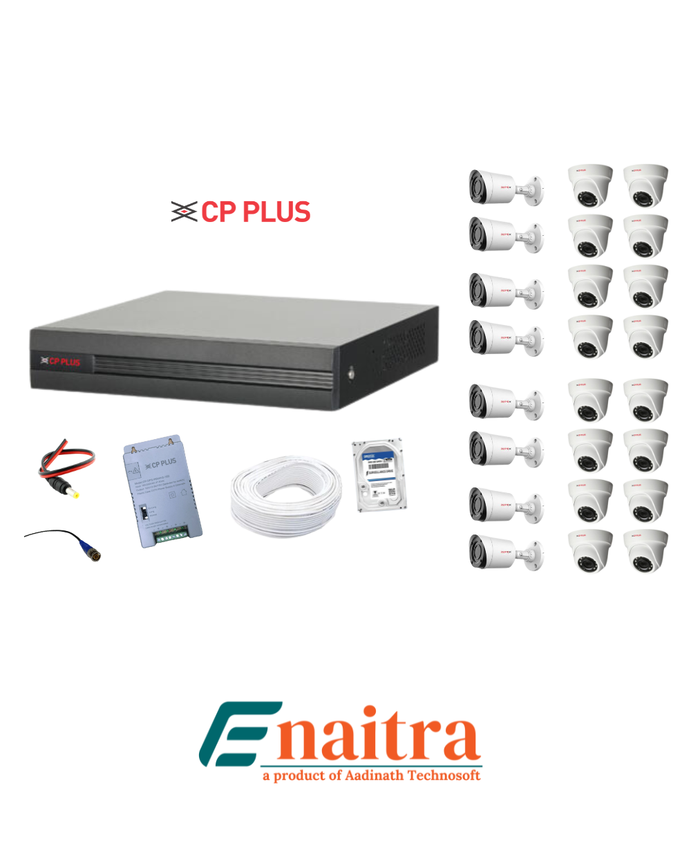 CP Plus MP HD 16 Camera Combo Kit with Wire HDD