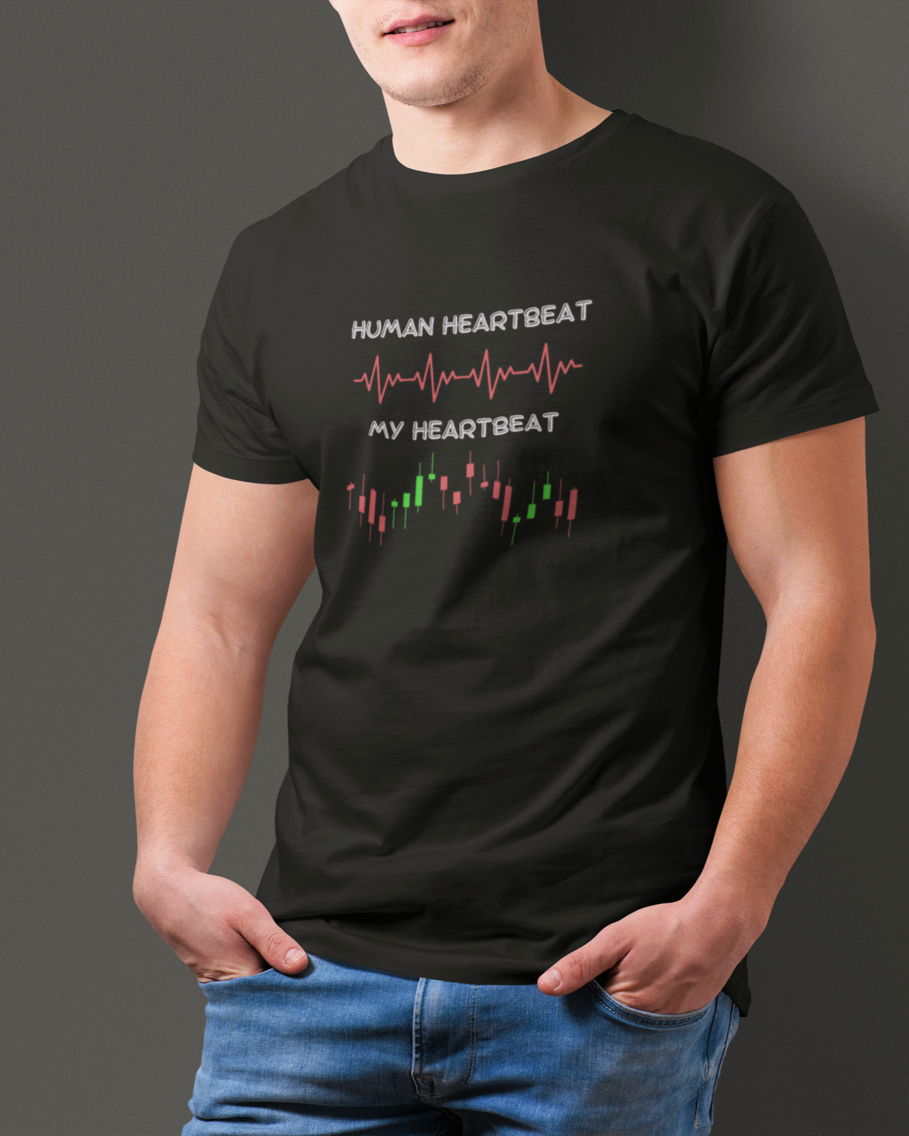 Fly Fishing Heartbeat PREMIUM T-Shirt