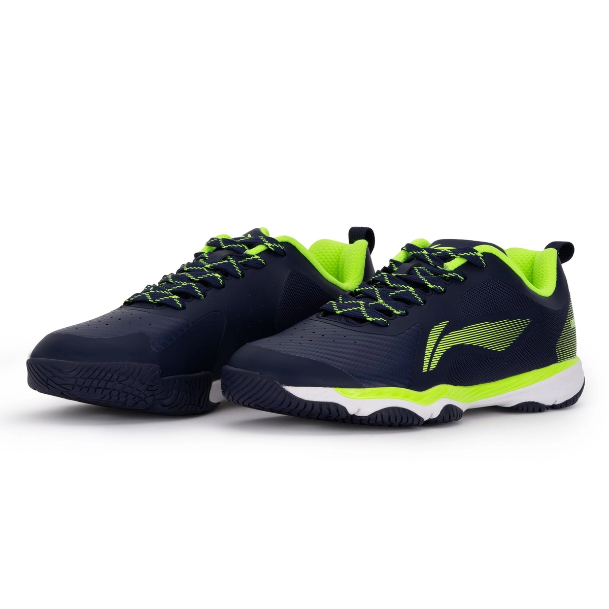 スポーツ 33688 Li-Ning Ranger Lite Z2 Badminton Shoe - (Navy/Lime) - Warrior