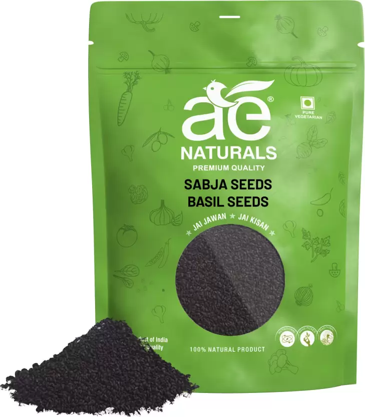 Buy Sabja Basil Seeds Online Natural Seeds AE Naturals