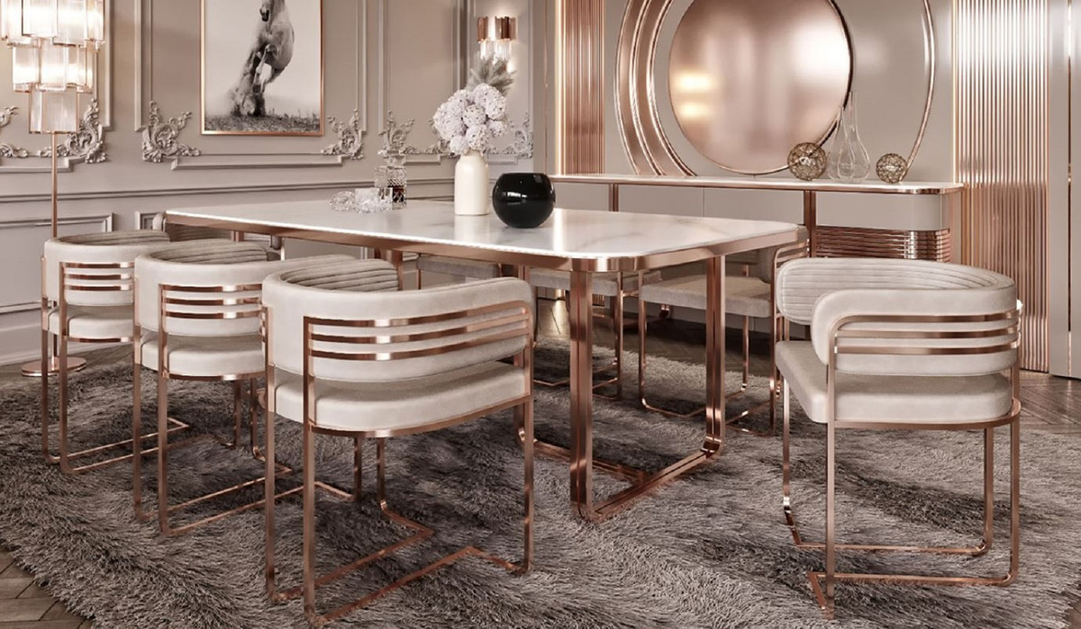 Coram Rose Gold Dining Set