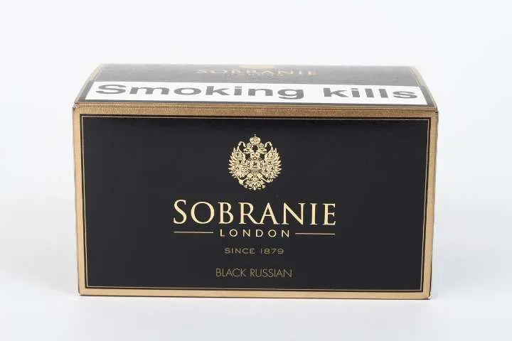 cigarette rolling tobacco brands Selection of Hand Rolling Tobacco on sale in a tobacconist Stock Photo
