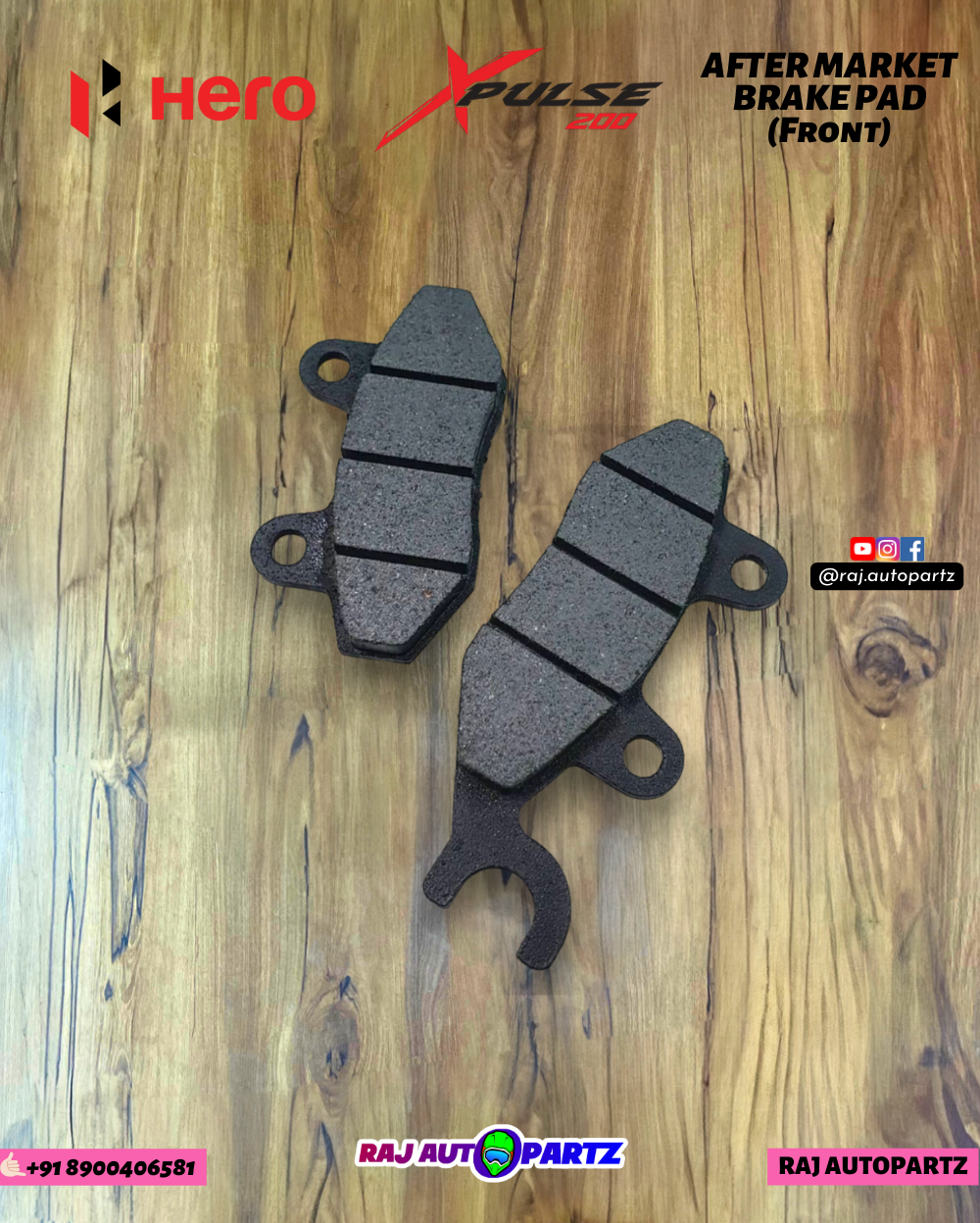 HERO XPULSE 200 Brake Pad(After Market) HERO GENUINE PARTS