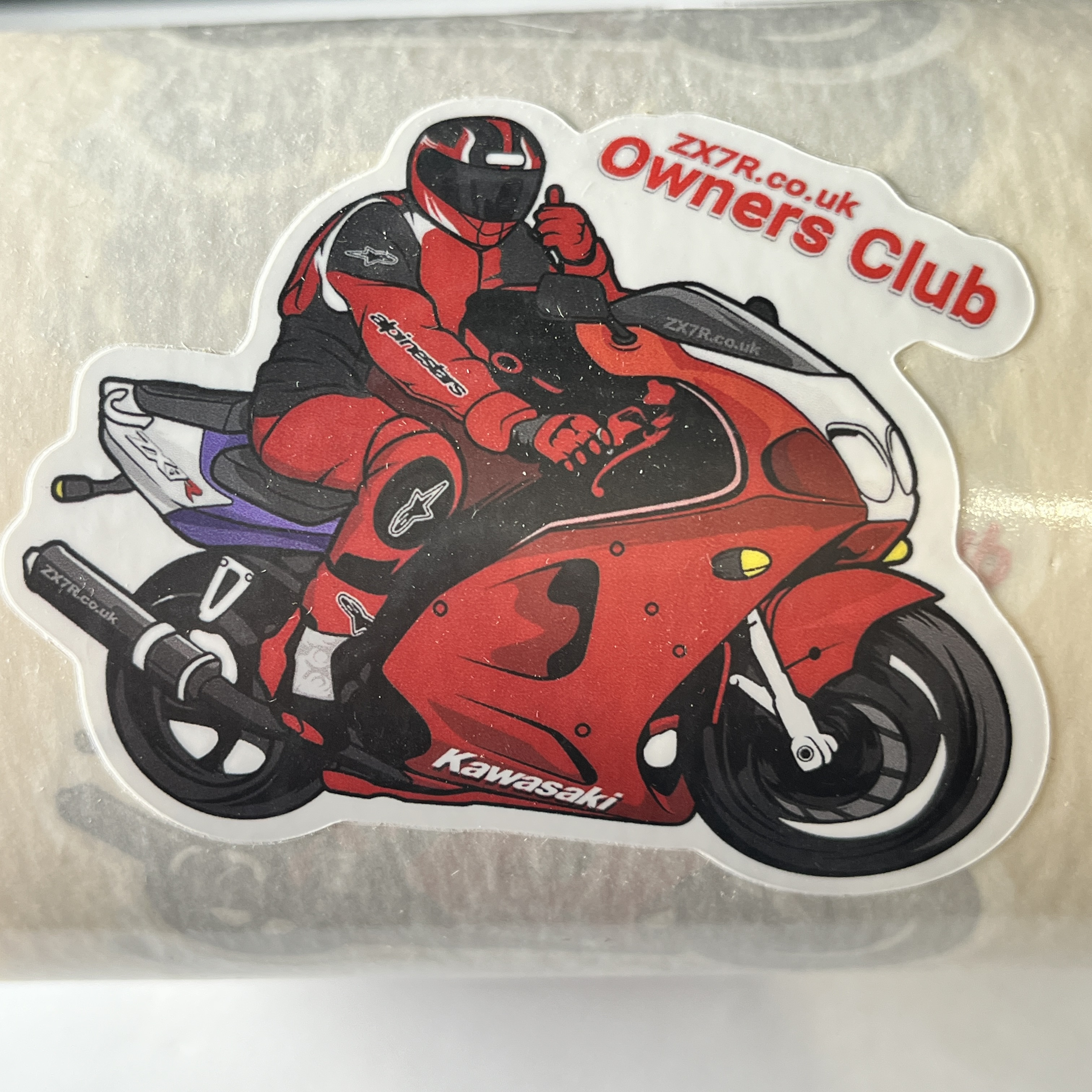 Premium Quality RED ZX7r Sticker - Perfect for Bikes