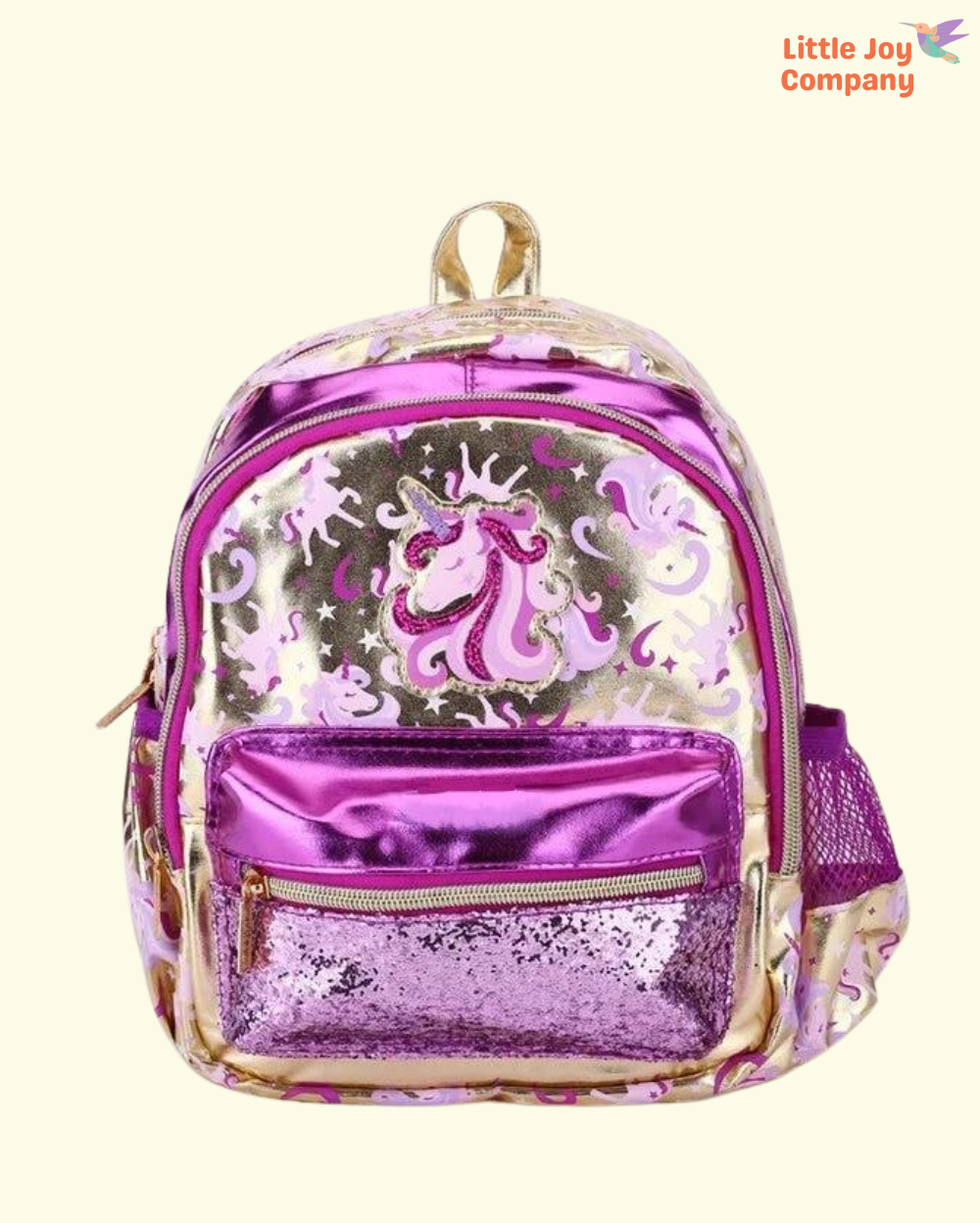 SukiSaku Premium Unicorn Gold Pink Toddlers Backpack - Little Joy Company