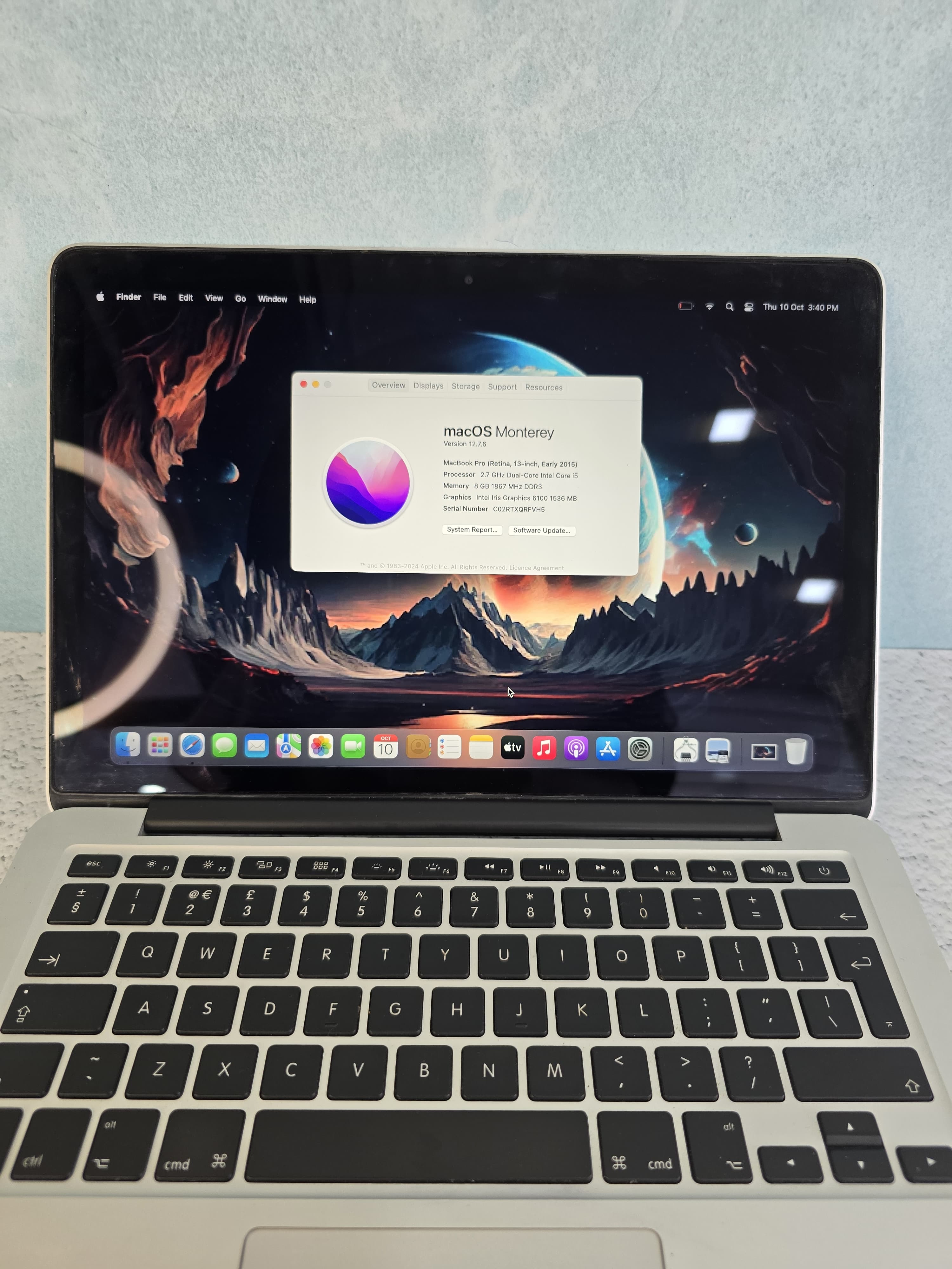 ジャンク MacBook Pro 2015 A1502 i5/8GB/128GB 3c8dde74-0b41-4bc3-8124-