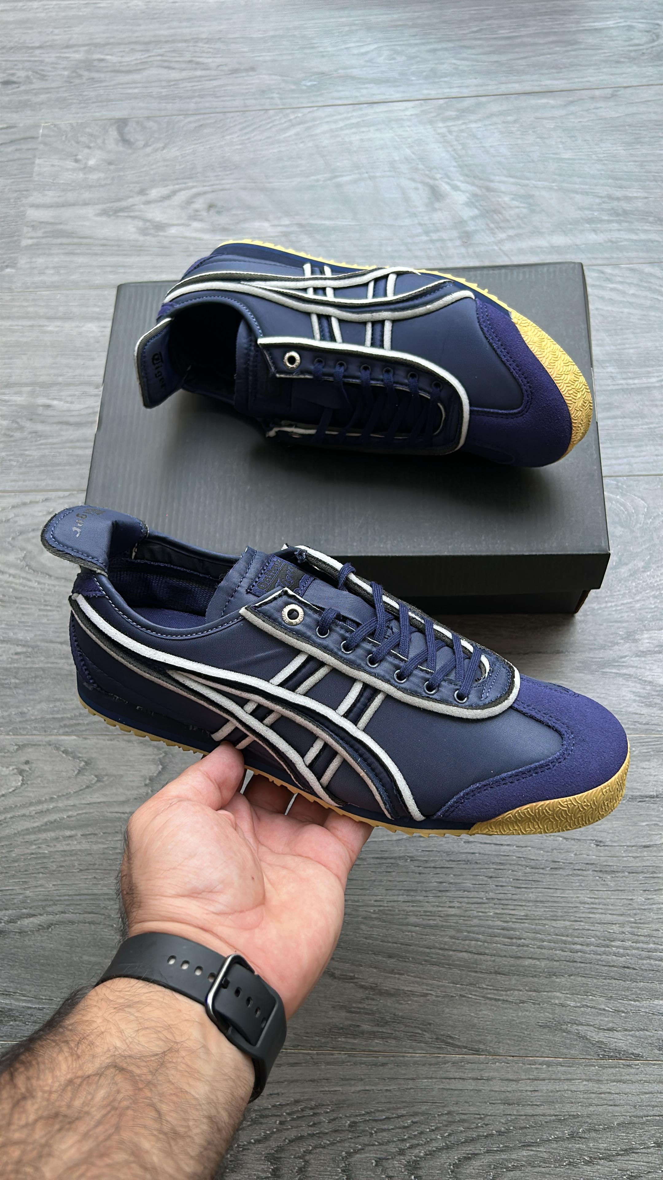 First Copy Onitsuka Tiger Sneakers Mexico 66 SD Navy Yellow