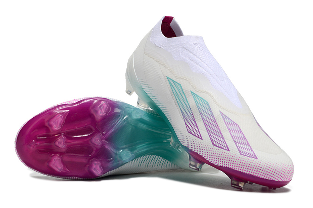 Pink and white adidas boots best sale