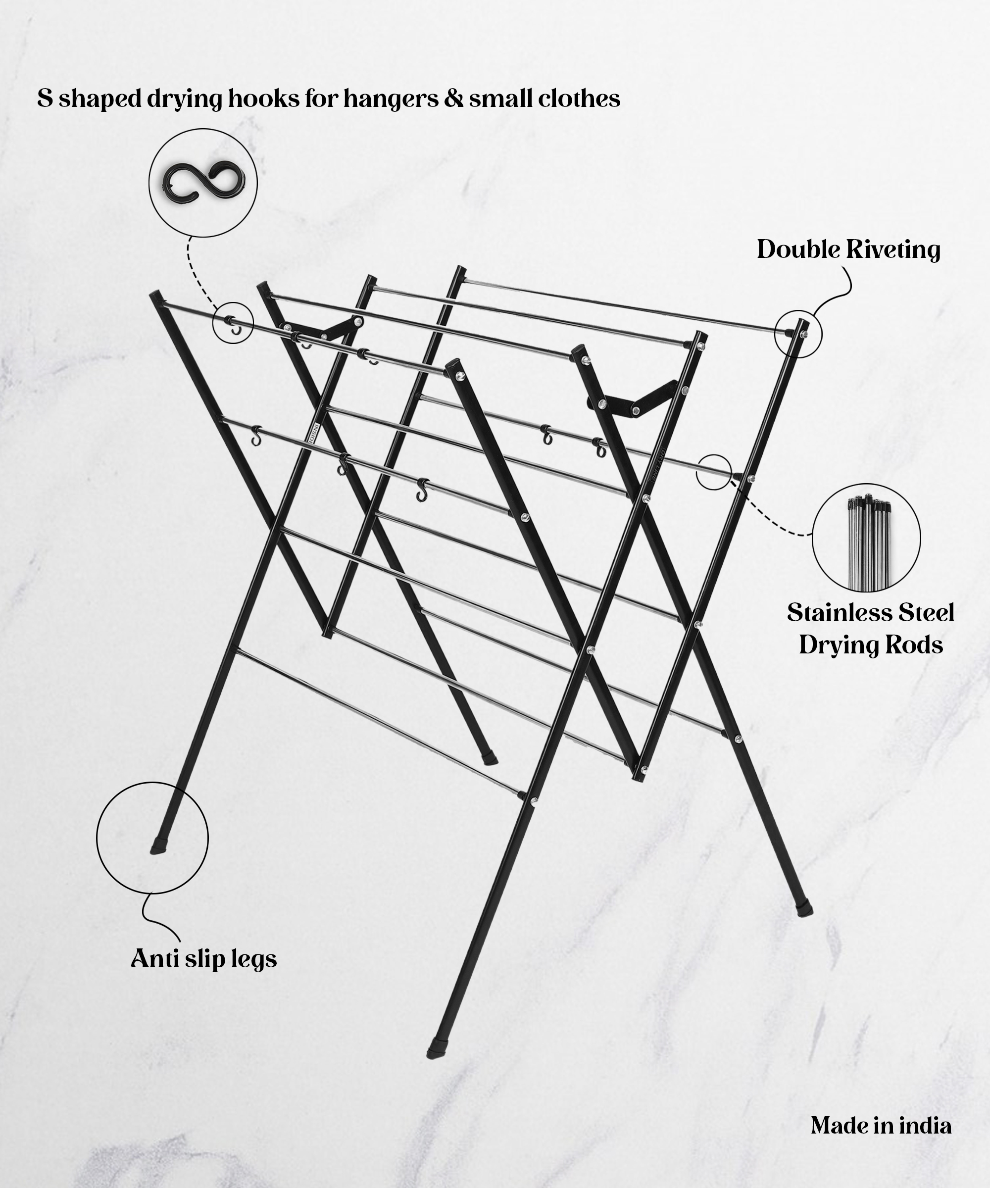 DRY LINE Basic Stand Buy Folding Cloth Dryer Online