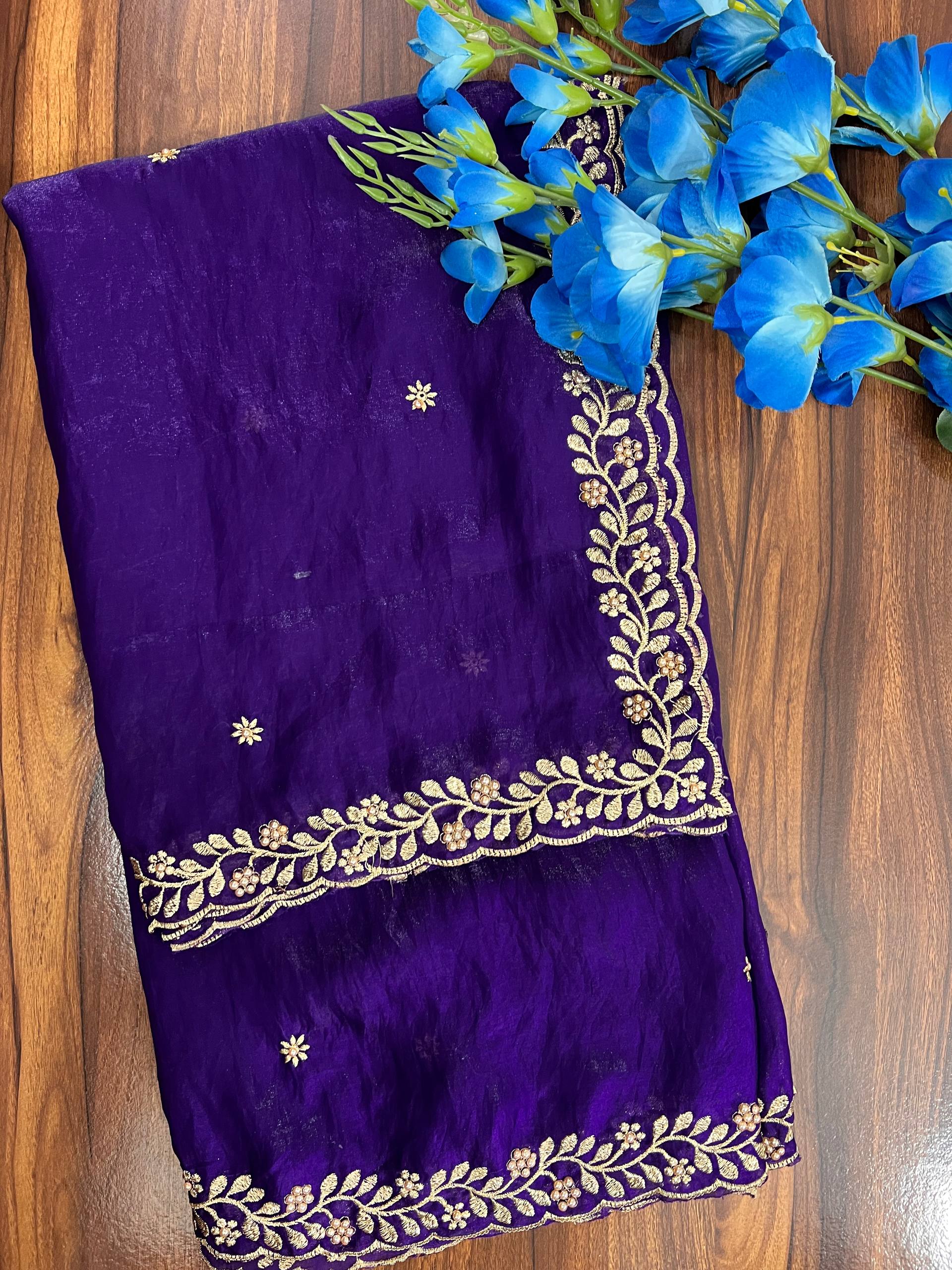 Dupatta In Chiffon Tinta Unita Colore Limone, Lunghezza 2,50 Metri Per Donna | Leggera E Morbida | DUPATTA FASHION - 4