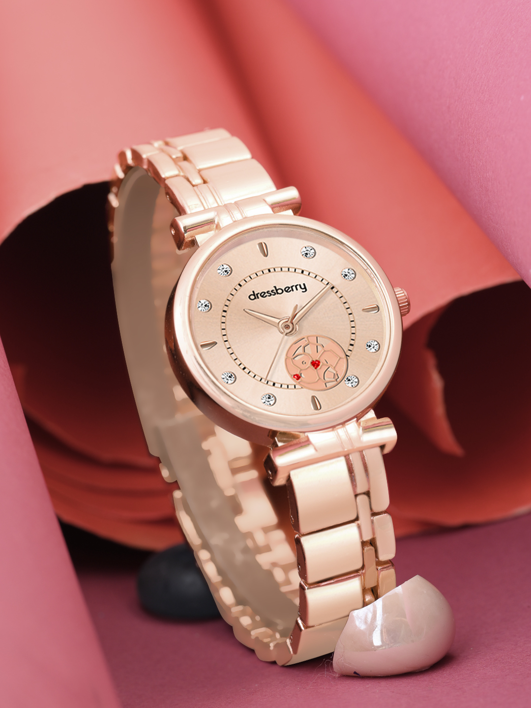 Dressberry fashion rose gold watches