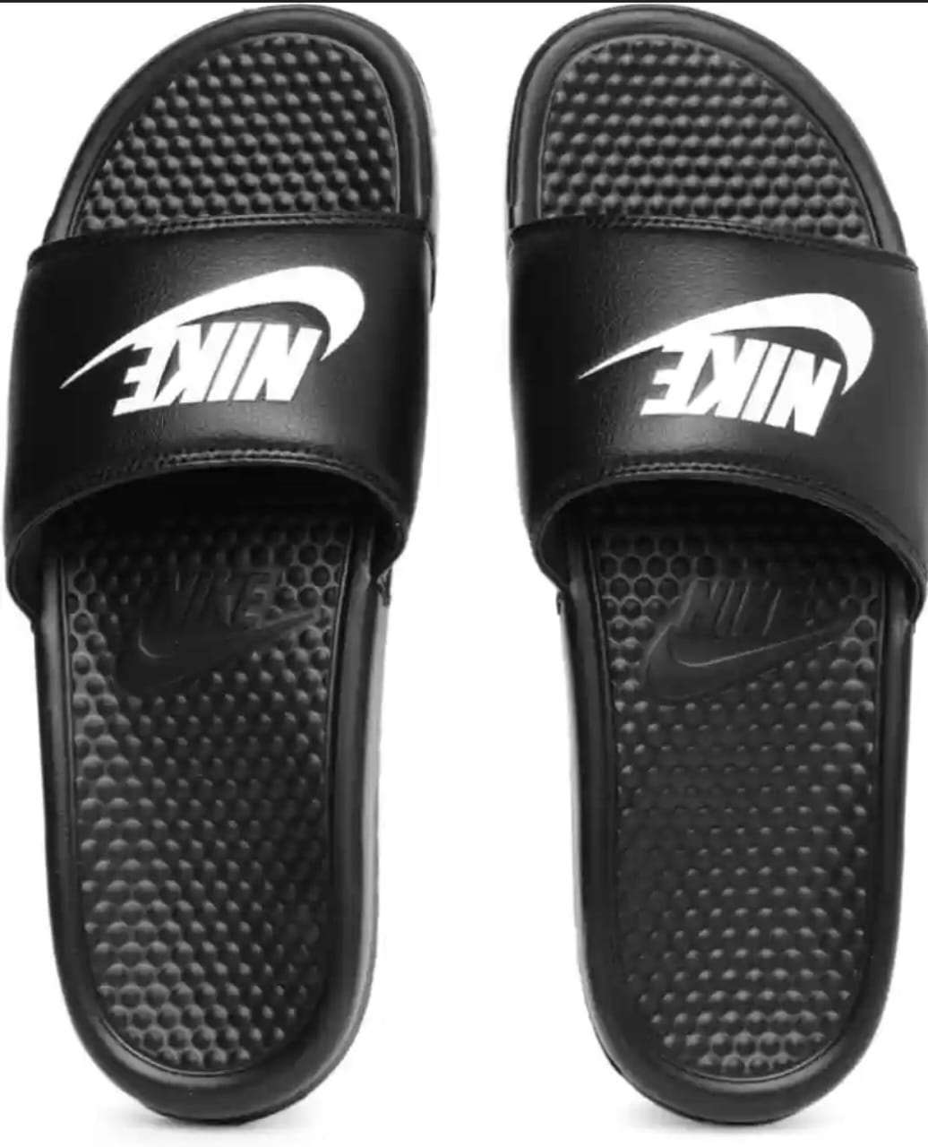 mens nike slides black and gold