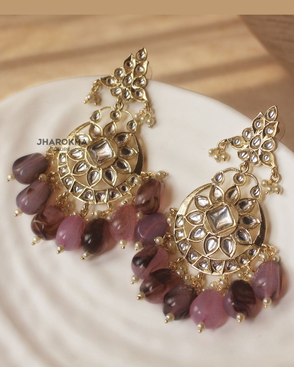 Navratan Kundan Earrings – Nidhara