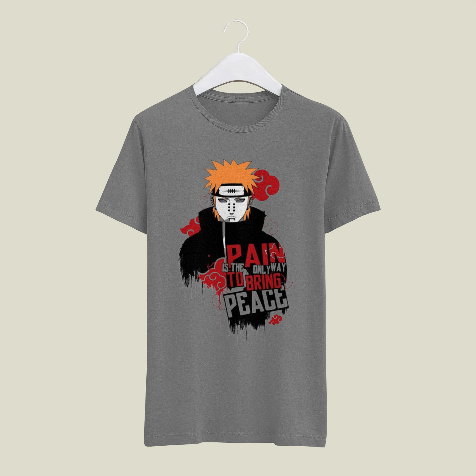 07 Brown Round Neck Oversized T-Shirt