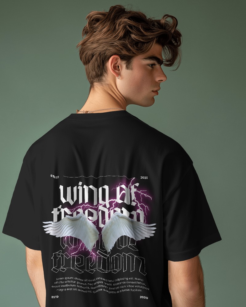 ★ILLIGO★ Pure Angel Overfit T-Shirt Back Melange Amazon.com: Urban Streetwear Angel Victory Over Chaos T